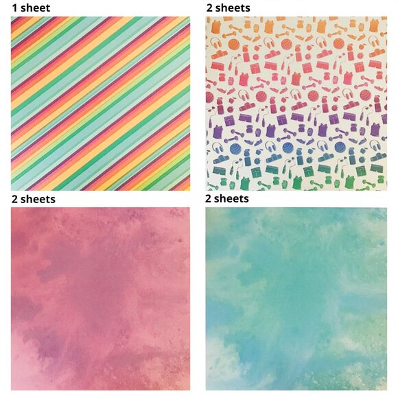 Craft Smith Working on My Fitness Yoga Week Chart 12x12 Paper Pad 35 Sheets - Picture 3 of 12